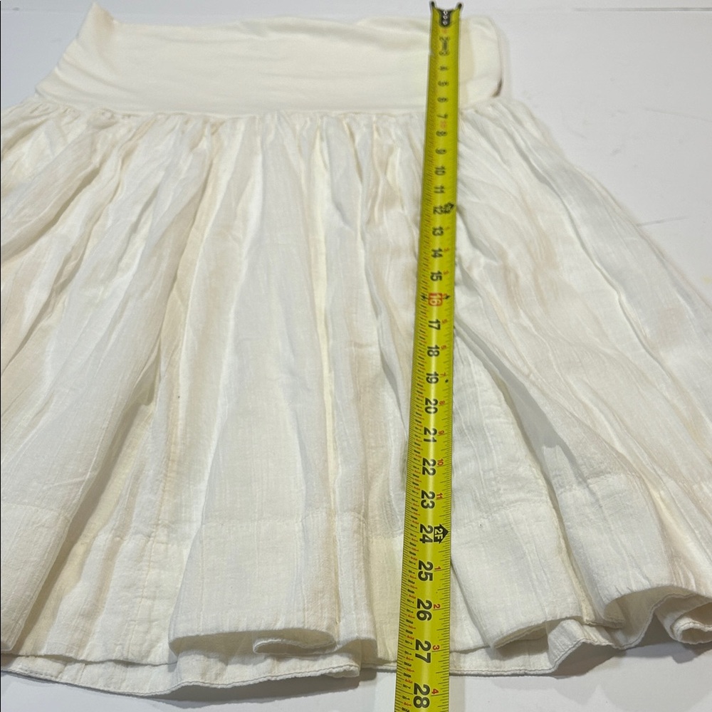 Free People Cream A-Line Skirt - Picture 8 of 9